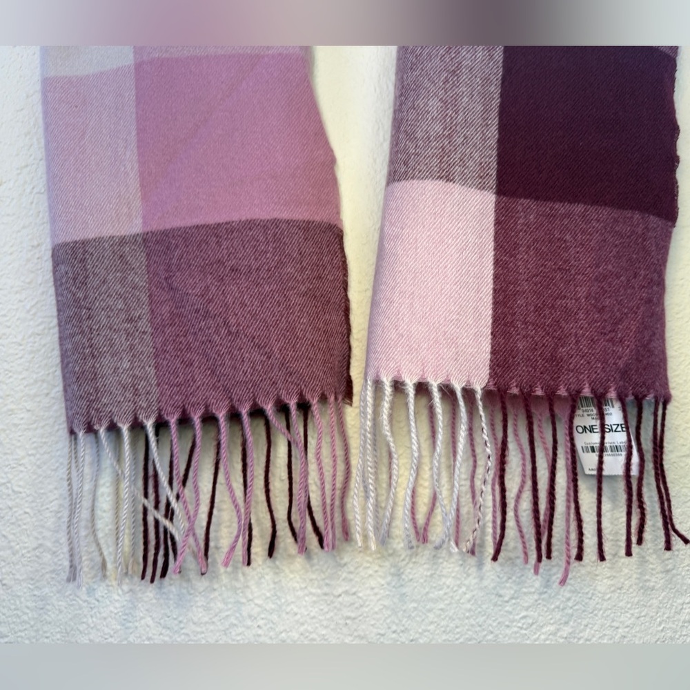 Mauve Pink and Purple Scarf, Women’s One Size, Style & Co. - Picture 7 of 10